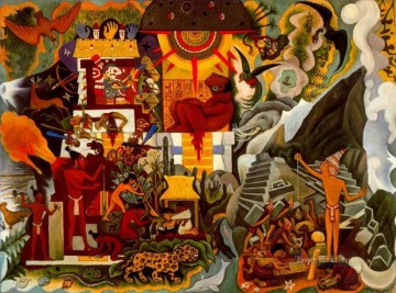 América prehispánica Diego Rivera Pinturas al óleo